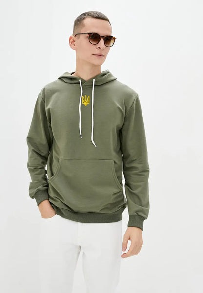 Ukrainian Hoodie with Embroidered Trident (Худі чол.)
