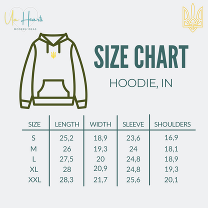 Ukrainian Hoodie with Embroidered Trident (Худі чол.)