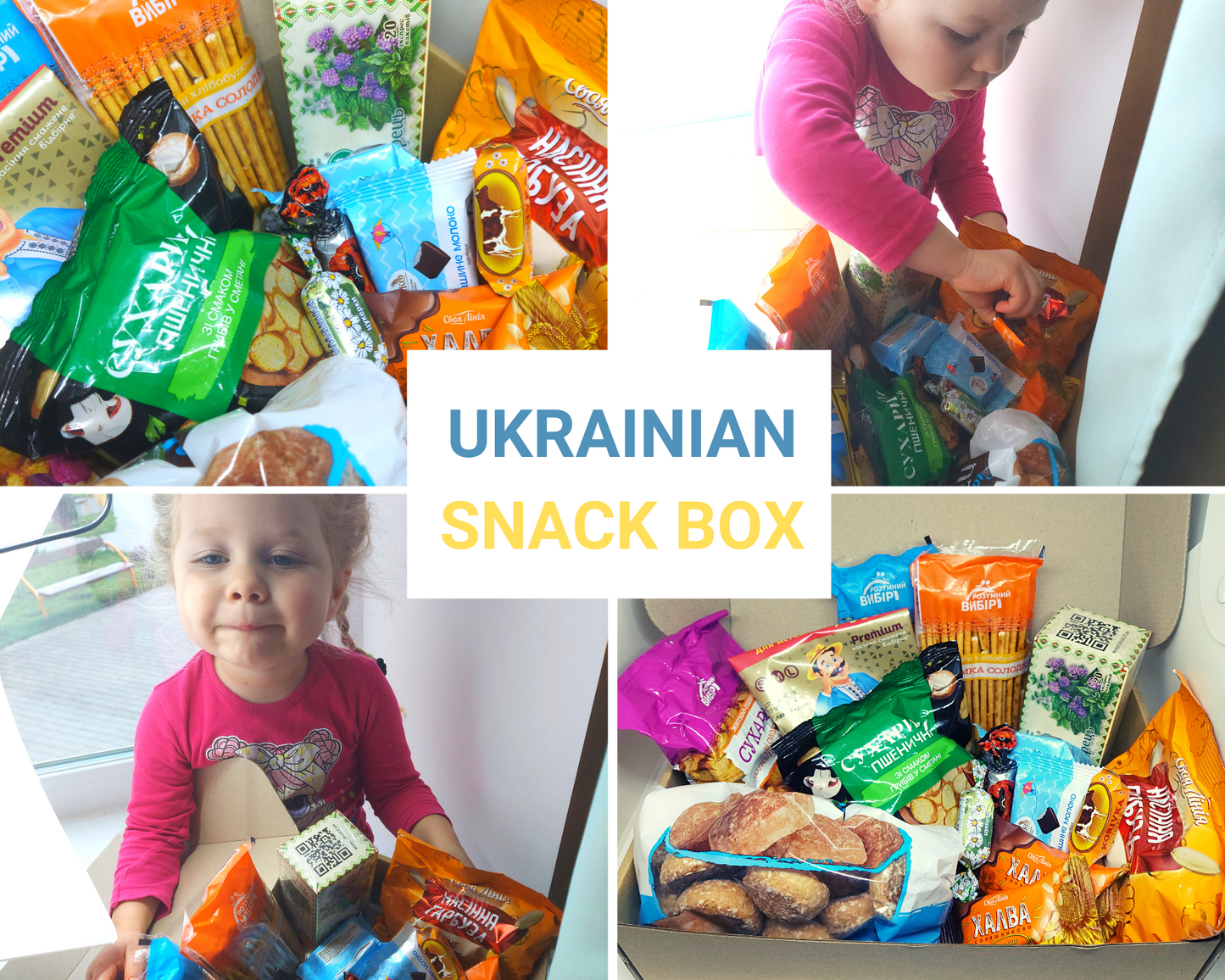 Ukrainian Snacks Mystery Box (10-90 pcs). Surprise Box from Ukraine