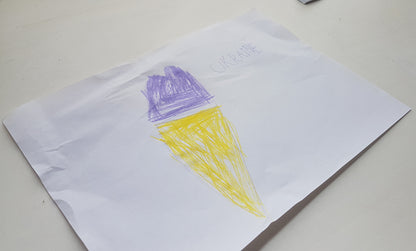Support the Ukrainian little artist. (Дитяча картина)