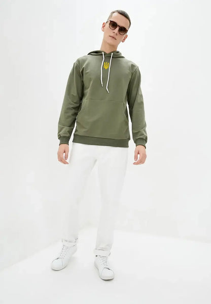 Ukrainian Hoodie with Embroidered Trident (Худі чол.)