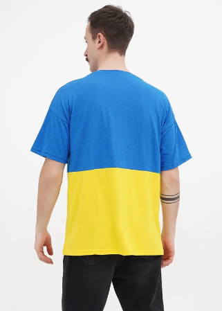Ukraine Flag TShirt for men ONE SIZE (футболка прапор чол.)