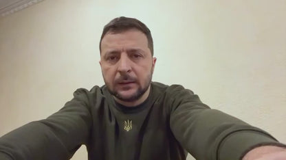 Zelensky Sweatshirt with Embroidered Ukrainian Tryzub. (Світшот чол.)