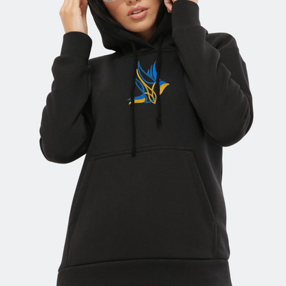 Stylish Ukrainian Hoodie for Women with Dove of Peace Embroidery (Худі жін.)