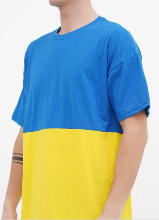 Ukraine Flag TShirt for men ONE SIZE (футболка прапор чол.)