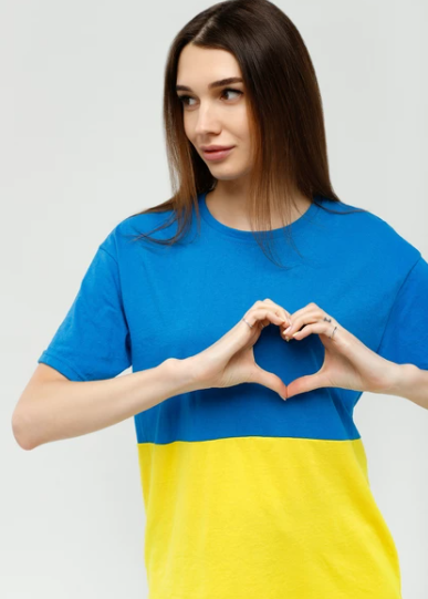 Ukraine Flag Shirt for WOMEN (футболка прапор жін.)