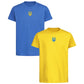 T-shirts BLUE+YELLOW with Tridents. Sold as a pair only! (набір футболок синьожовті)