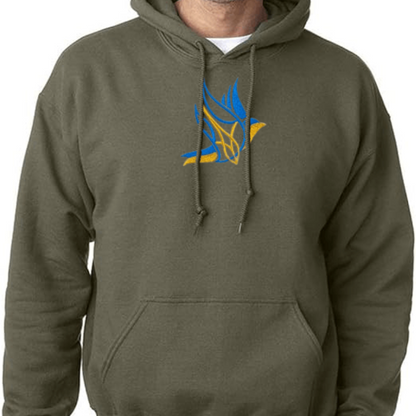 Warm Ukrainian Hoodie for Men with Dove of Peace Embroidery (Худі чол.)