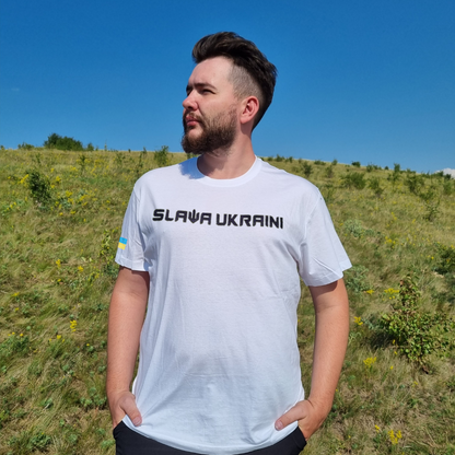 Slava Ukraine Embroidered Ukraine Shirt (Футболка чол.)