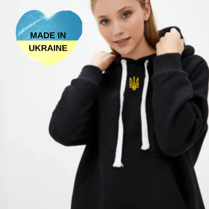 Ukrainian Embroidery Tryzub Women Hoodie (Худі жін.)