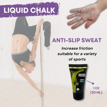 Viscosi Pole dance Grip for Poledancing. Liquid Chalk-Based Grip for Dry Hands (Medium). (Рідка магнезія)