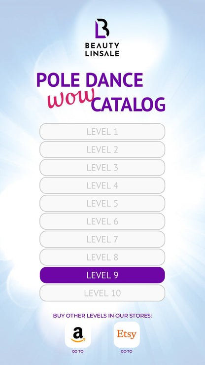 Pole Dance Catalog for mobile phone & Kindle - ALL 10 LEVELS (*.pdf, *.Kindle format) (Планер)