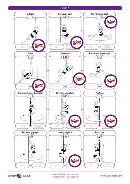 Stickers for Pole dance catalog (наклейки)