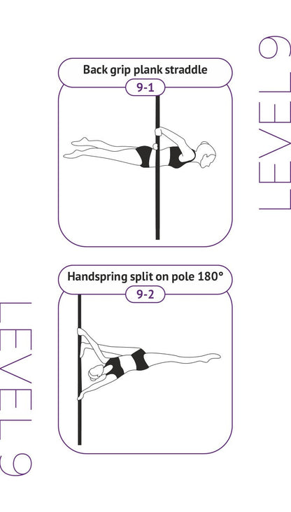 Pole Dance Catalog for mobile phone & Kindle - ALL 10 LEVELS (*.pdf, *.Kindle format) (Планер)