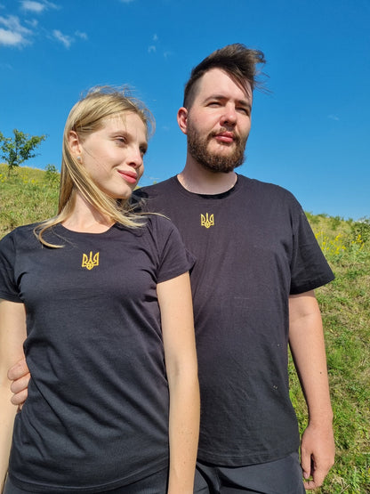 Zelensky Shirt With Ukrainian Trident Embroidered (Футболка жін.)