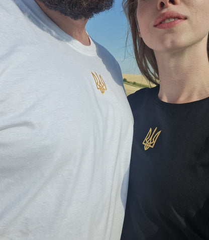 Zelensky Shirt With Ukrainian Trident Embroidered (Футболка жін.)