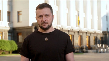 Zelensky Shirt With Ukrainian Trident Embroidered (Футболка жін.)