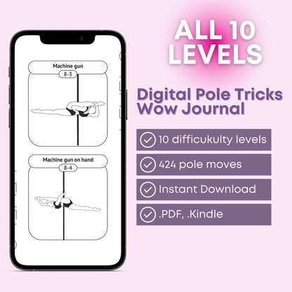Pole Dance Catalog for mobile phone & Kindle - ALL 10 LEVELS (*.pdf, *.Kindle format) (Планер)