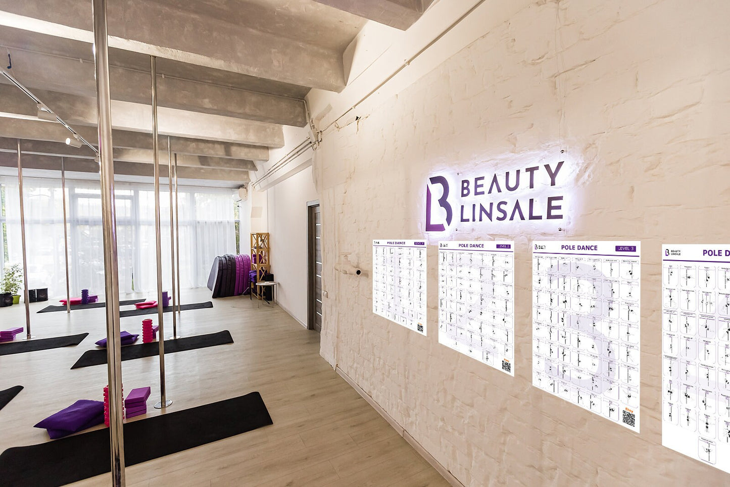 Pole Dance Poster Digital (PDF) - 6 level (Плакат полденс)