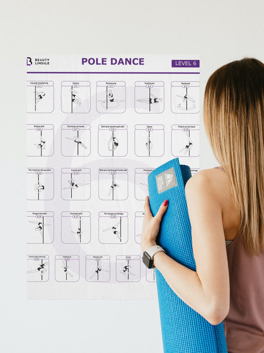 Pole Dance Poster Digital (PDF) - 6 level