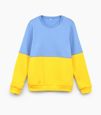 Ukraine Flag Sweatshirt from Ukrainian Sellers (Світшот прапор жін.)
