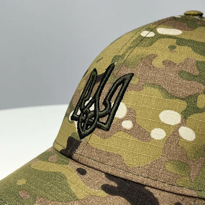 Ukraine Military Dad Hat with Ukrainian Trident Embroidered (Кепка чол.)