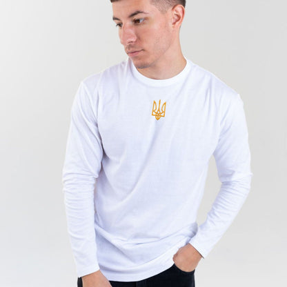 Ukraine Shirt long sleeve With Embroidered Trident from Ukraine (Футболка чол.)