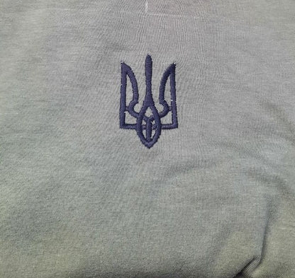 Zelensky Shirt long sleeve With Embroidered Ukrainian Tryzub from Ukraine Sellers (Футболка чол.)