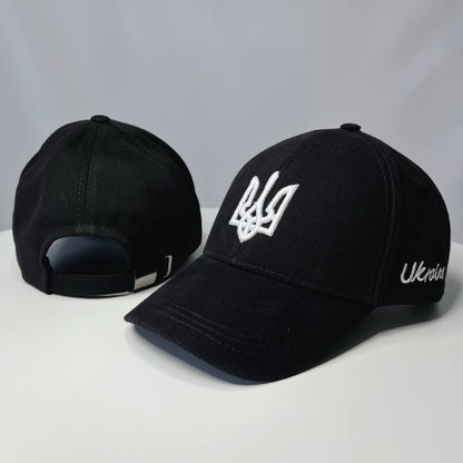 Black Ukrainian Embroidery Hat (Кепка патріотична)