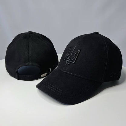 Black Ukrainian Embroidery Hat (Кепка патріотична)