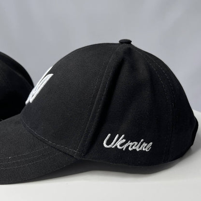 Black Ukrainian Embroidery Hat (Кепка патріотична)