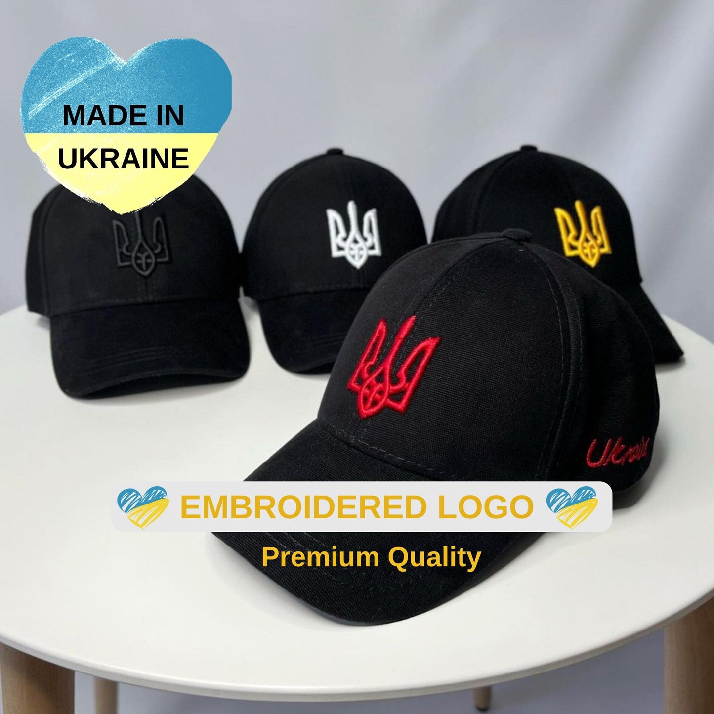 Black Ukrainian Embroidery Hat