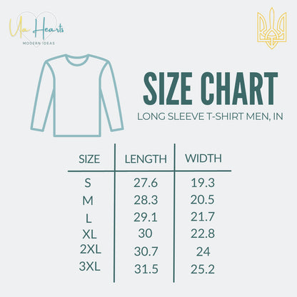 Ukraine Shirt long sleeve With Embroidered Trident from Ukraine (Футболка чол.)