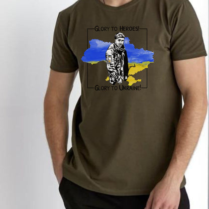 Ukrainian Hero T Shirt "Glory to Heroes, Glory to Ukraine" (Футболка чол.)