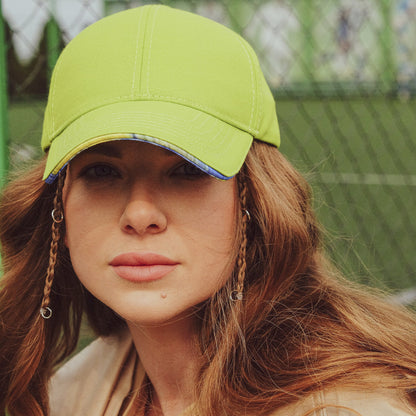 Baseball Ukrainian Hat With a Bright Accent in Ukrainian Flag Colors (Кепка прапор)