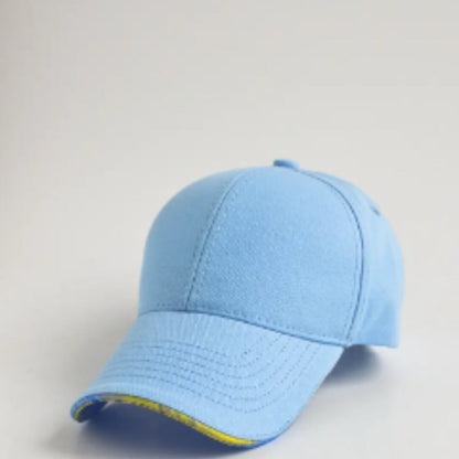 Baseball Ukrainian Hat With a Bright Accent in Ukrainian Flag Colors (Кепка прапор)
