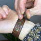 Leather Bracelet with Meaningful Ukrainian Ornament