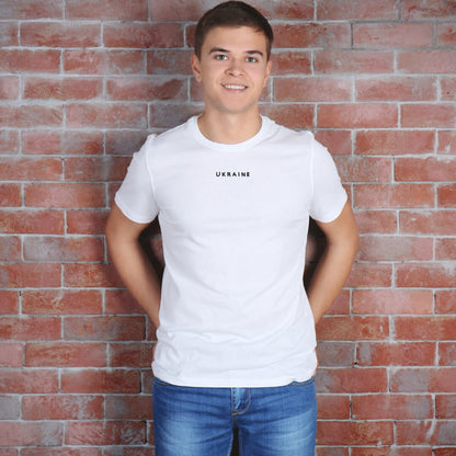 Zelensky Shirt With Embroidered 'Ukraine' (Футболка чол.)