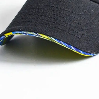 Baseball Ukrainian Hat With a Bright Accent in Ukrainian Flag Colors (Кепка прапор)