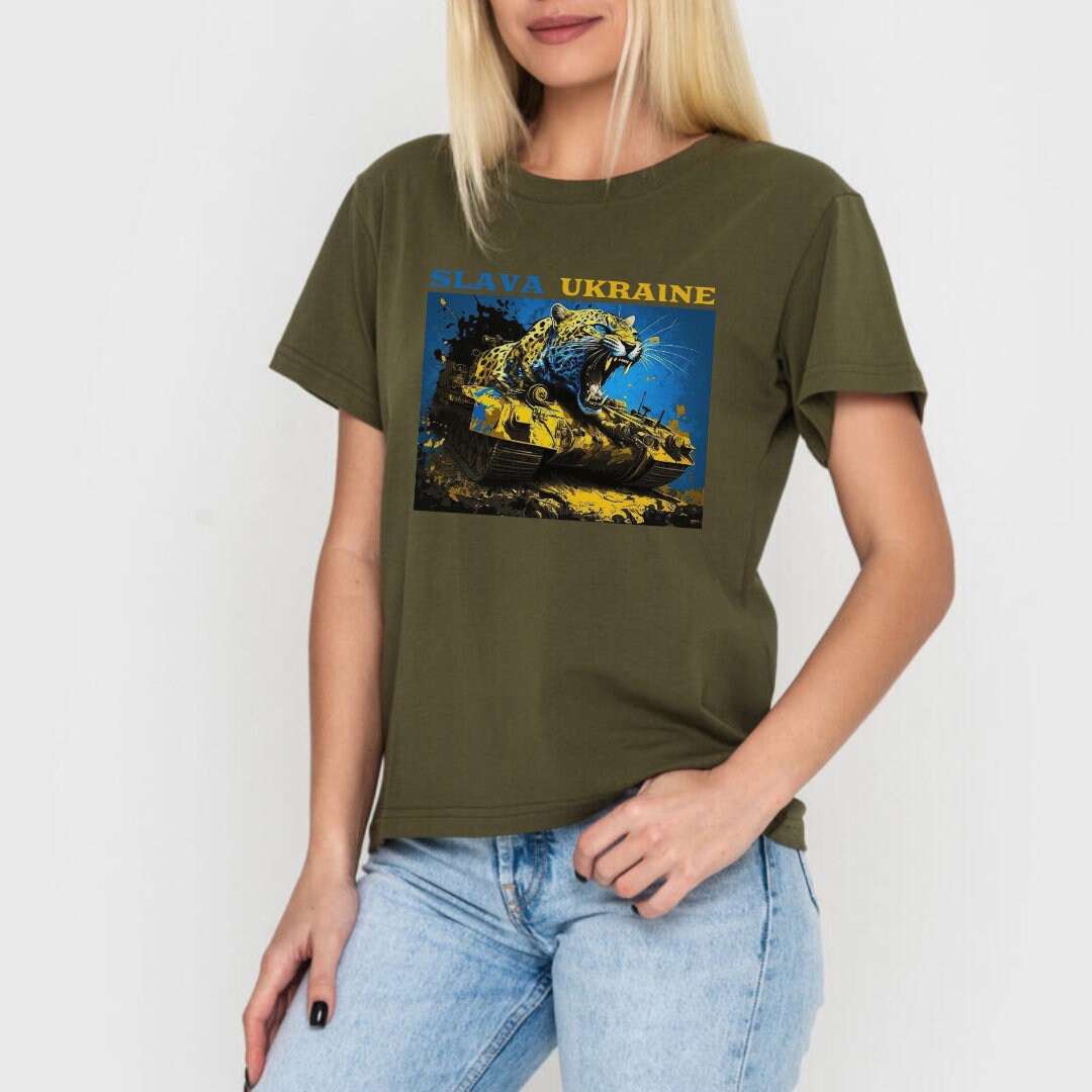 Women’s Ukrainian T Shirt with Patriotic Print