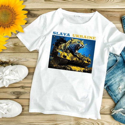 Women’s Ukrainian T Shirt with Patriotic Print (Футболка жін.)