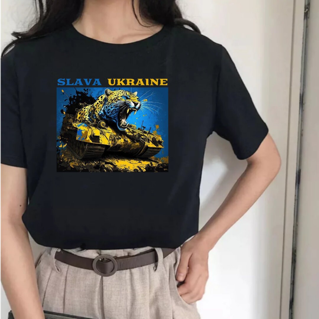 Women’s Ukrainian T Shirt with Patriotic Print