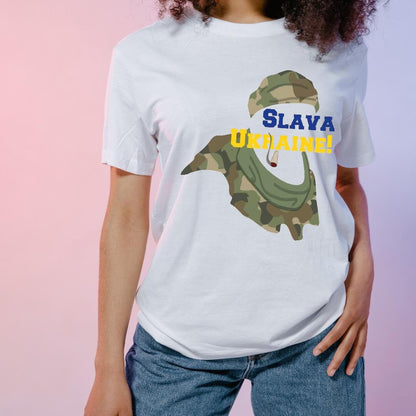 Women's Ukrainian T Shirt with ZSU Hero Print (Футболка жін.)