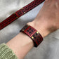 Leather Bracelet with Meaningful Ukrainian Ornament