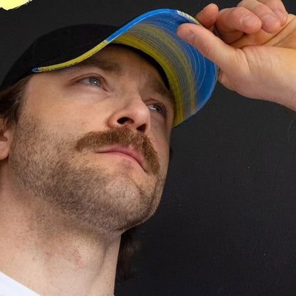 Baseball Ukrainian Hat With a Bright Accent in Ukrainian Flag Colors (Кепка прапор)