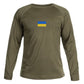 Ukrainian Long Sleeve with Embroidered Ukraine Flag (Футболка чол.)