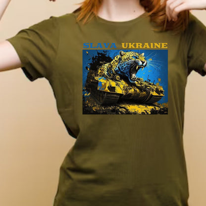 Women’s Ukrainian T Shirt with Patriotic Print (Футболка жін.)