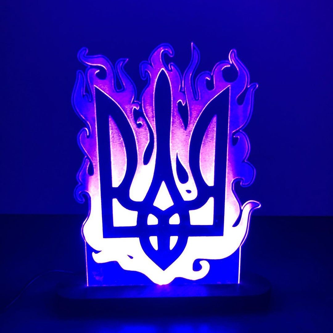 Stylish Ukrainian Trident Nightlight