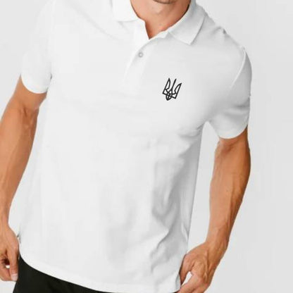 Ukrainian Embroidered Shirt with Trident (Футболка чол.)