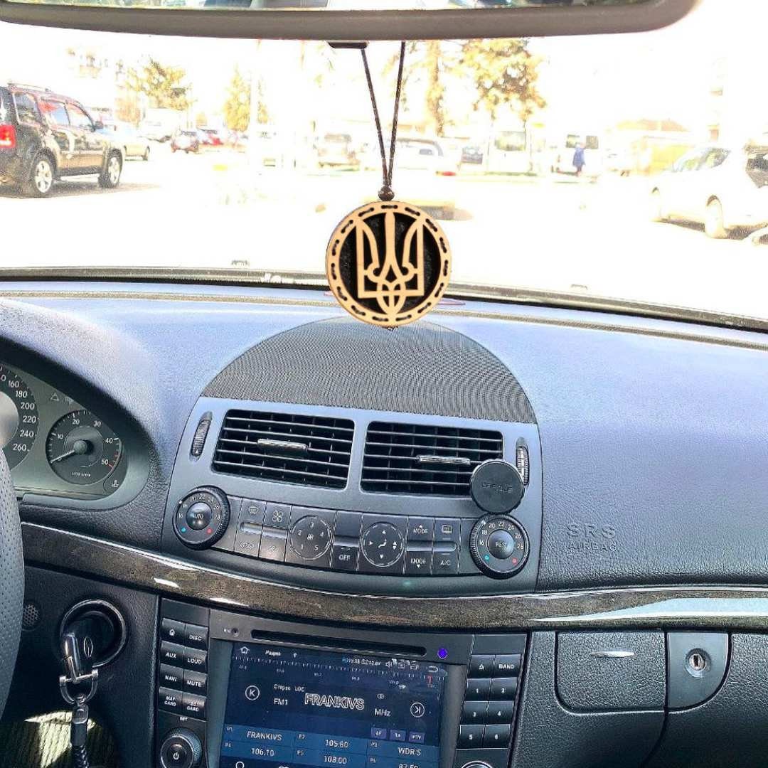 Ukrainian Tryzub Reusable Fragrance in Car